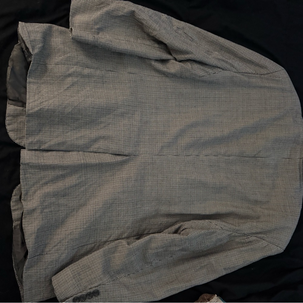 Men's Gray Checkered Jacket